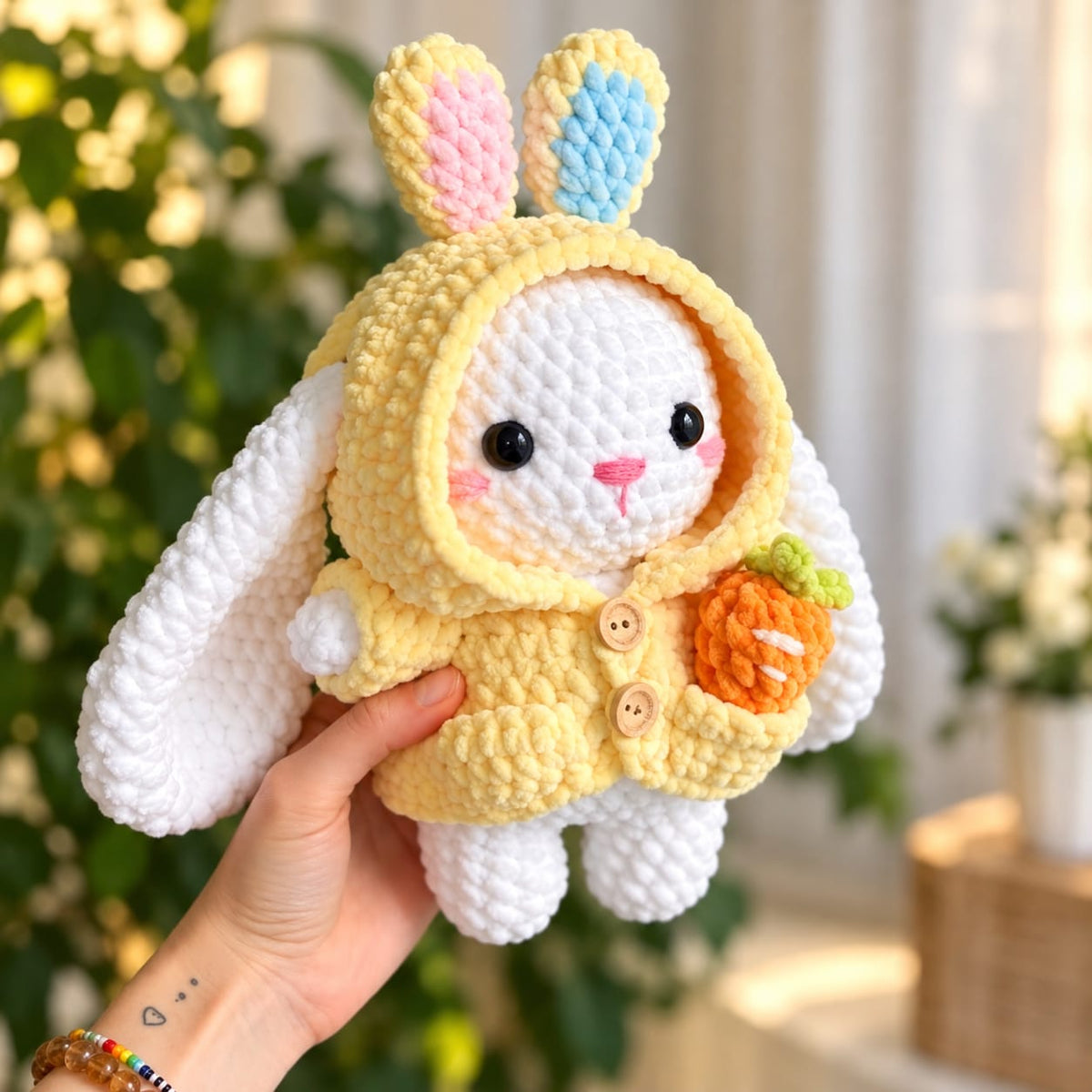 4-in-1 Crochet Pattern Bundle – Cute Bunny, Kitten & Hooded Amigurumi Characters PDF