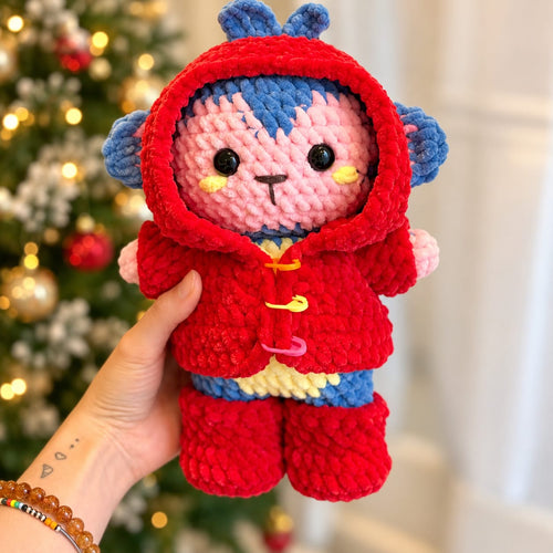 4-in-1 Crochet Pattern Bundle – Cute Bunny, Kitten & Hooded Amigurumi Characters PDF