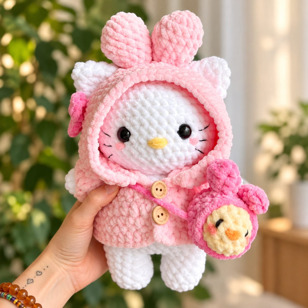 4-in-1 Crochet Pattern Bundle – Cute Bunny, Kitten & Hooded Amigurumi Characters PDF