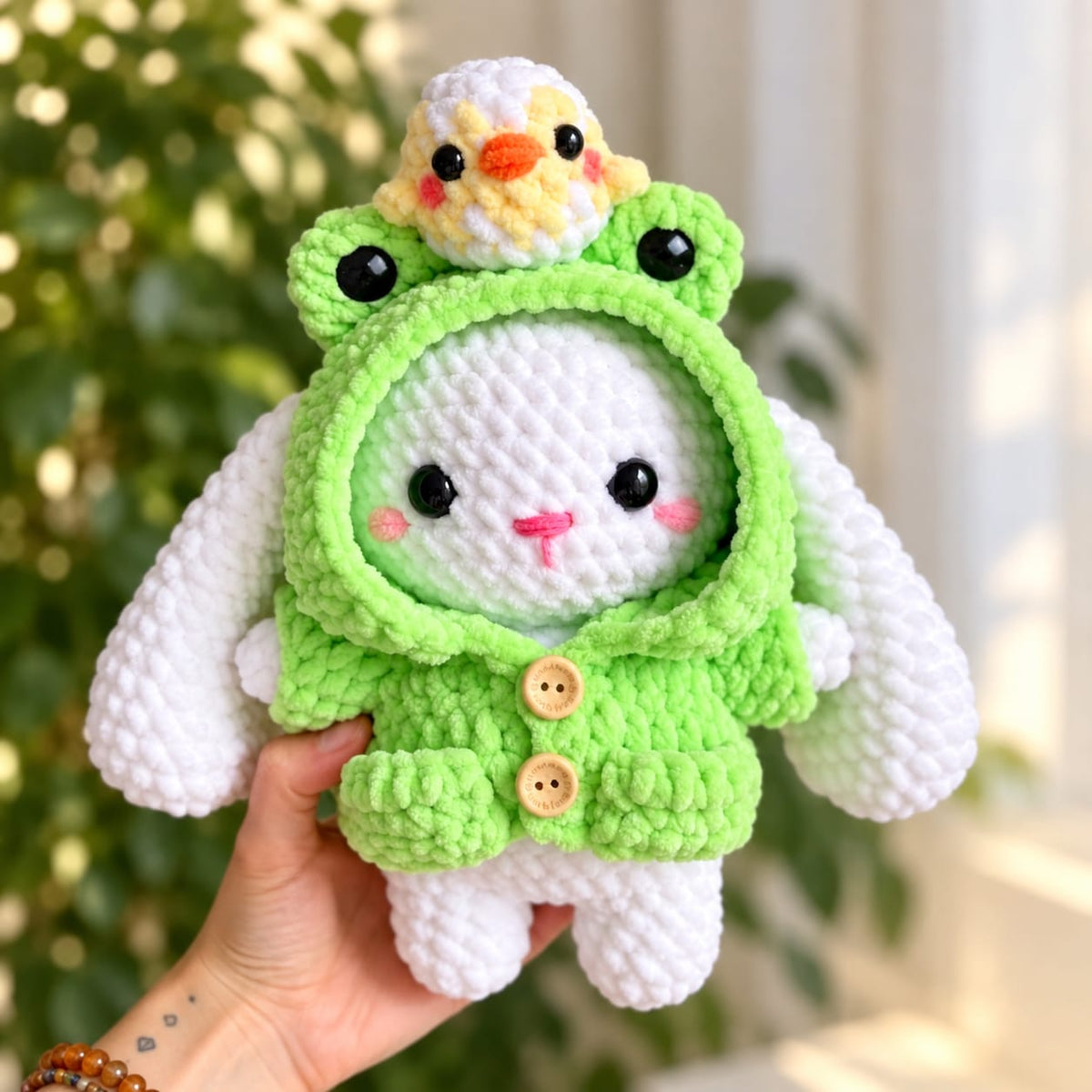 4-in-1 Crochet Pattern Bundle – Cute Bunny, Kitten & Hooded Amigurumi Characters PDF