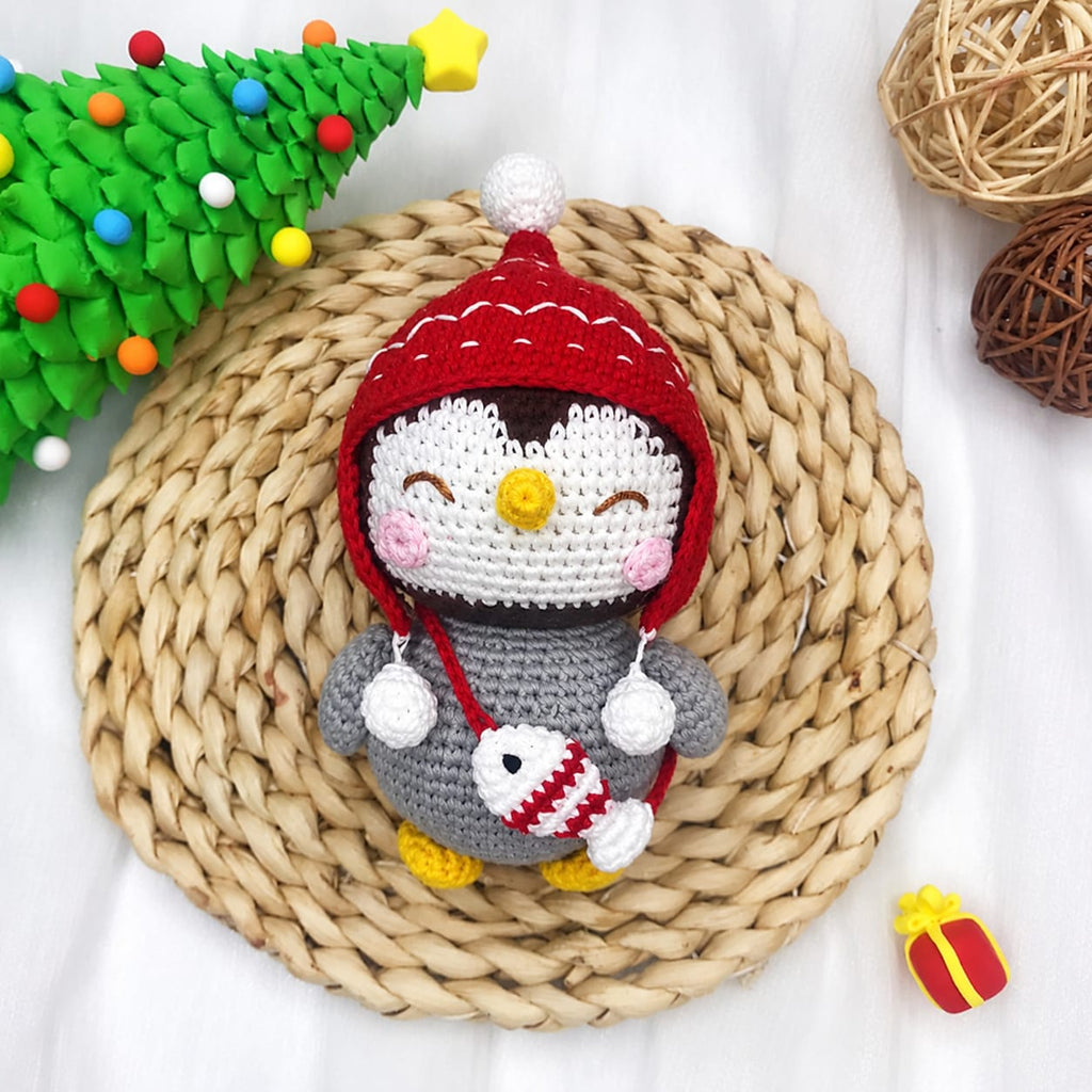 Cute Christmas Penguin Crochet Pattern –  Free PDF
