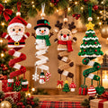 Christmas Spiral Crochet Patterns – Santa, Snowman, Reindeer & Tree Ornaments PDF